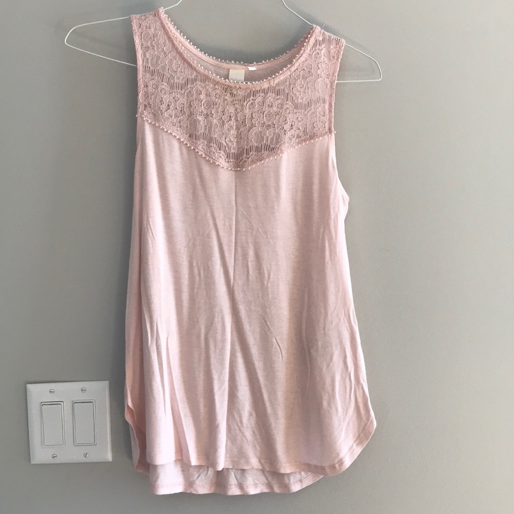H&M soft pink tank top